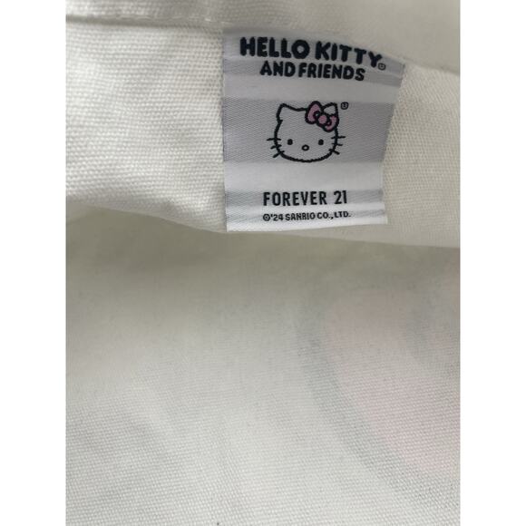 Hello Kitty White Canvas Large Shopper Bag NEW with Tags - Picture 8 of 8